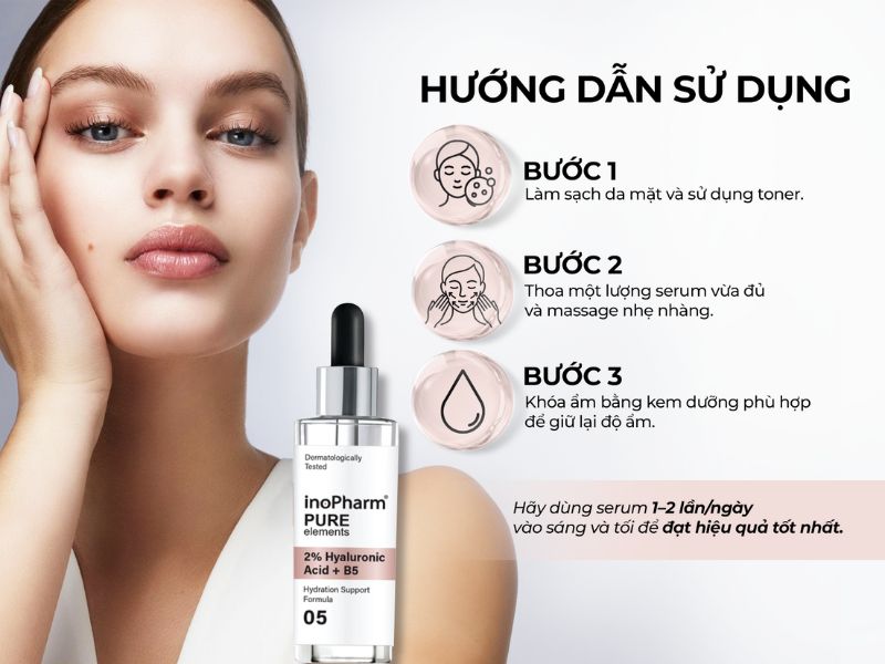 Hướng dẫn sử dụng serum inopharm HA B5